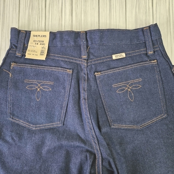 Vintage Shepler High Rise Boot Cut Jeans in Indigo Denim Size 10 Regular NWT - Picture 9 of 12